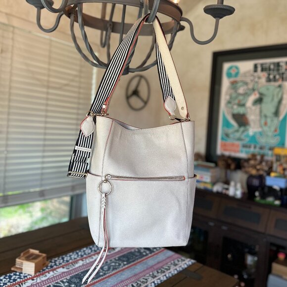 Rebecca Minkoff Gabby Hobo Two Way Shoulder/Crossbody Leather Bag, EUC - Picture 1 of 17